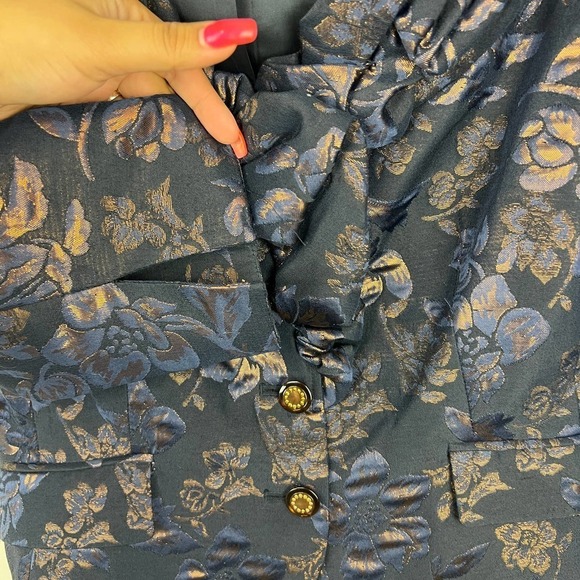 Teri Jon By Rickie Freeman Wool Blend Blazer Womens Size: 6 - Picture 8 of 8